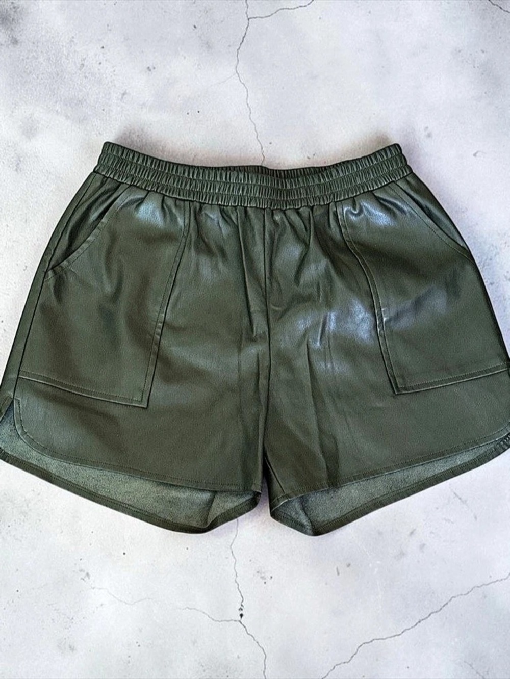 NWOT High Waist Green Shorts